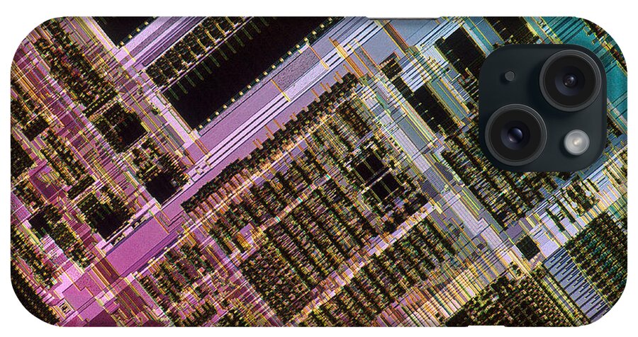 Microprocessor iPhone Case featuring the photograph Microprocessors by Michael W. Davidson