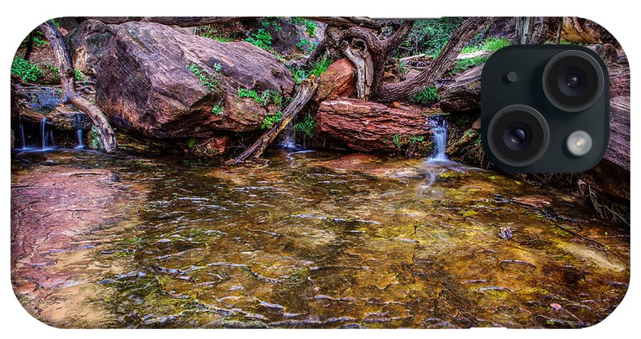 Adventure iPhone Case featuring the photograph Middle Emerald Pools Zion National Park by Scott McGuire