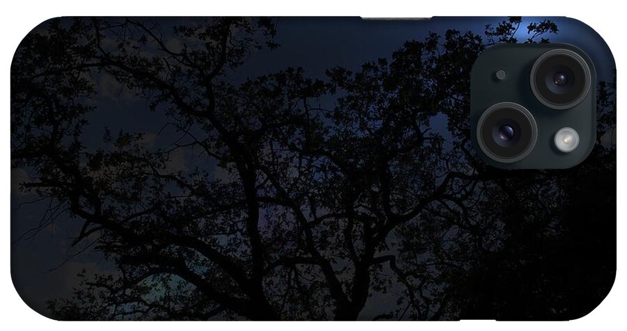 Moon Light In Redding California iPhone Case featuring the photograph Midnight Blue by Athala Bruckner