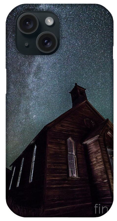 Bodie State Historic Park. Old Church iPhone Case featuring the photograph Midnight Mass by Charles Garcia