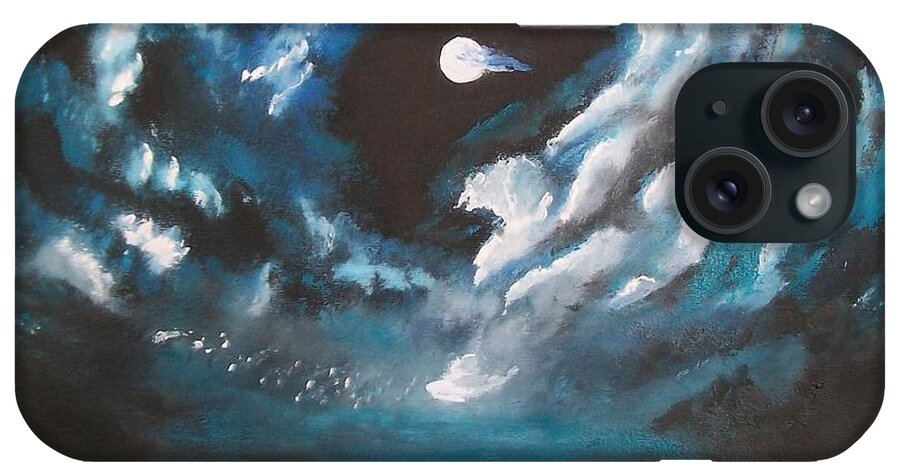 Fantasy iPhone Case featuring the painting Midnight Shine by Sharon Duguay