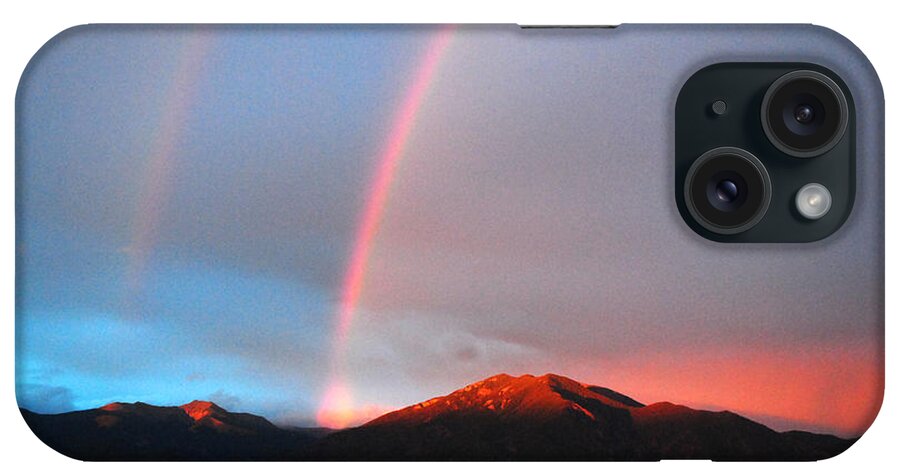 Rainbow iPhone Case featuring the photograph Mike's Rainbow by Glory Ann Penington