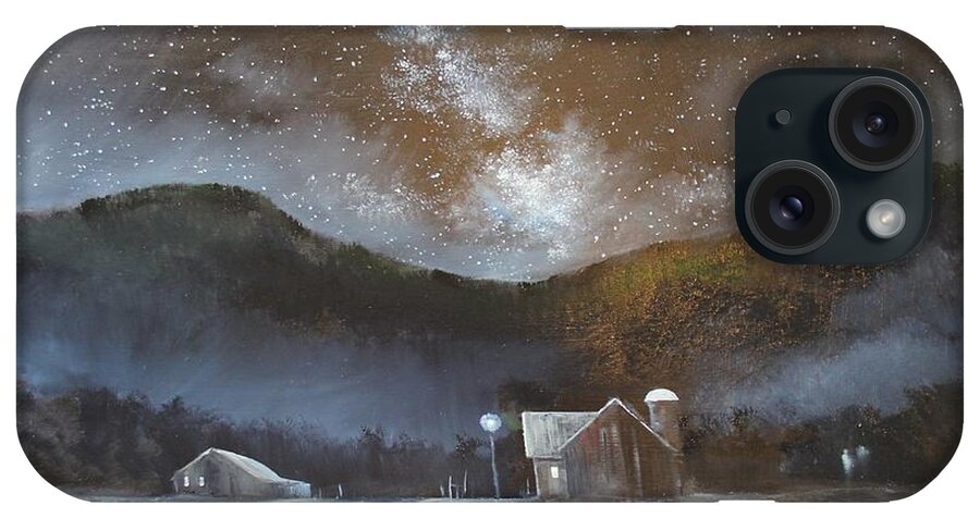 Vermont iPhone Case featuring the painting Milking way by Ken Ahlering