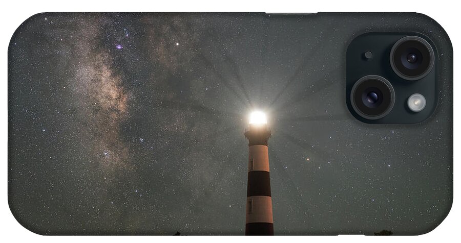 Bodie Island Lightouse iPhone Case featuring the photograph Milky Way Nightlight by Michael Ver Sprill