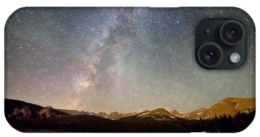 Milky Way iPhone Case featuring the photograph Milky Way Over The Colorado Indian Peaks by James BO Insogna