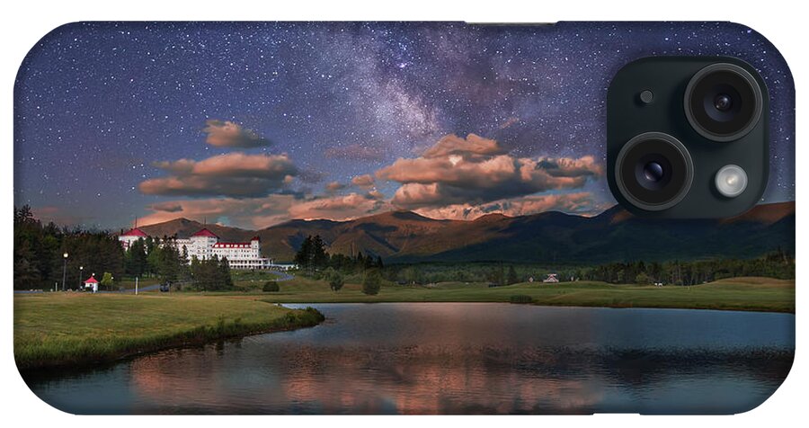 Milky iPhone Case featuring the photograph Milky Way over the Omni Mount Washington by White Mountain Images
