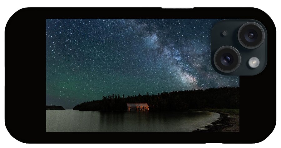 Milky Way Sky At The Old Smokehouse iPhone Case featuring the photograph Milky Way Sky at the Old Smokehouse by Marty Saccone