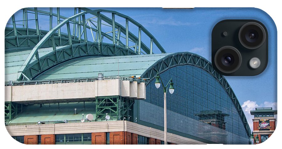 Baseball iPhone Case featuring the photograph Miller Park - Milwaukee 3 by Steven Ralser