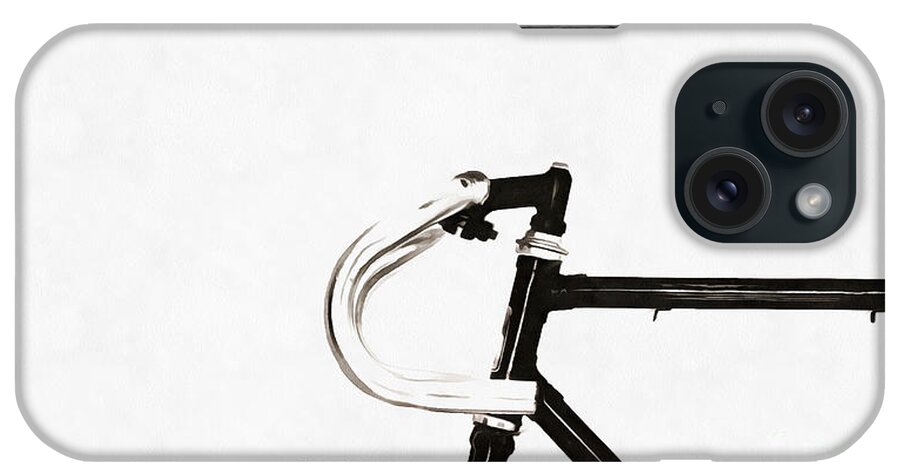 Minimalist iPhone Case featuring the photograph Minimalist Bicycle Painting by Edward Fielding