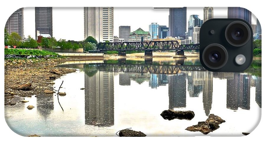 Columbus iPhone Case featuring the photograph Mirror Mirror on The River by Frozen in Time Fine Art Photography