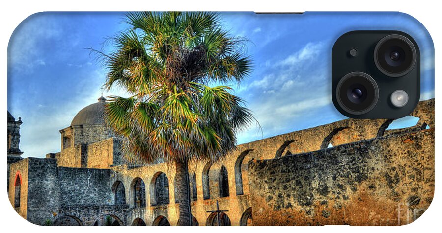 San Antonio iPhone Case featuring the photograph Mission San Jose HDR by Michael Tidwell