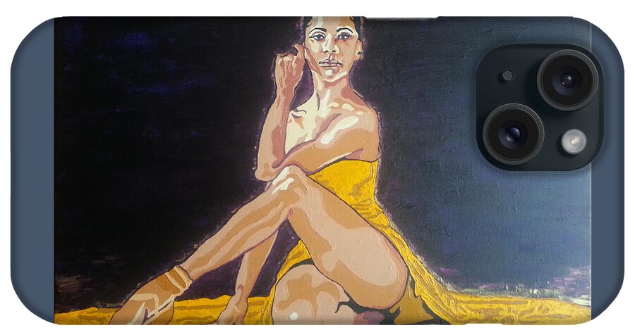 Misty iPhone Case featuring the painting Misty Copeland by Rachel Natalie Rawlins