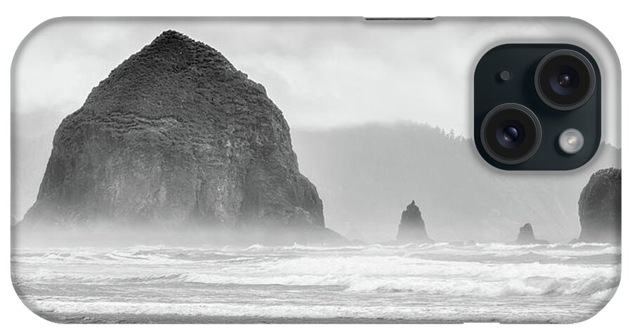 Haystack iPhone Case featuring the photograph Misty Haystack by Chris McKenna