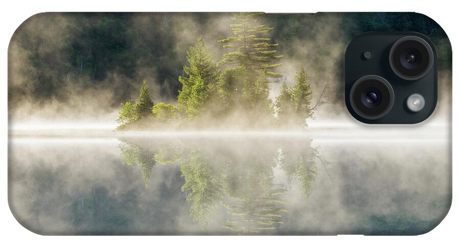 Mont iPhone Case featuring the photograph Misty Island by Mircea Costina Photography