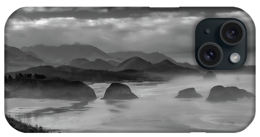 Cannon Beach iPhone Case featuring the photograph Misty Morning by Don Schwartz
