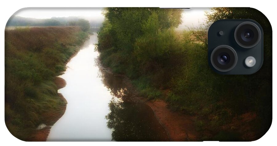 River iPhone Case featuring the photograph Misty Morning Stream by Buck Buchanan