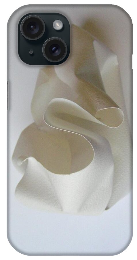 Paper Sculpture iPhone Case featuring the photograph MKPaperSculpture by Mary Kobet