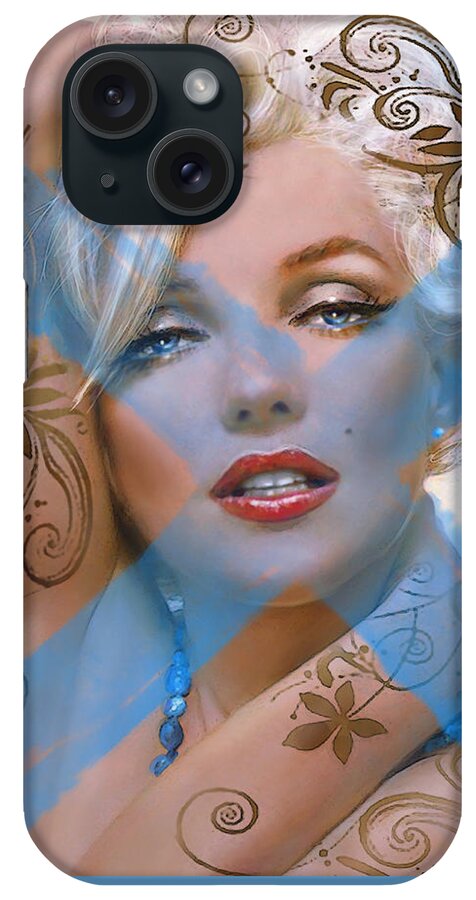 Theo Danella iPhone Case featuring the painting Mm 127 by Theo Danella