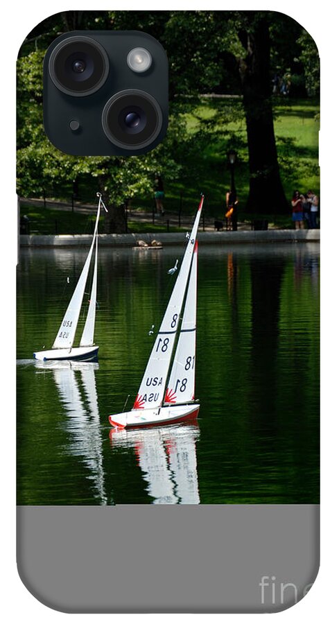 Boat iPhone Case featuring the photograph Model Boats Central Park New York by Amy Cicconi