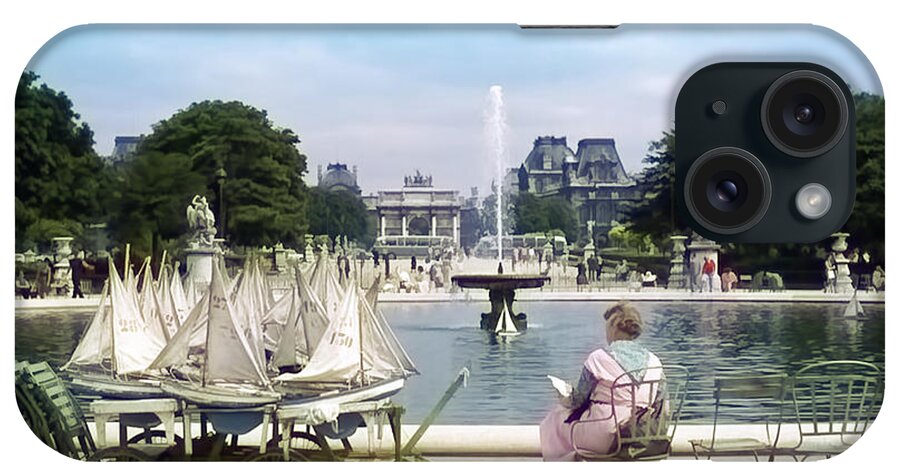 Paris iPhone Case featuring the photograph Model Sailboat Basin, Paris by Richard Goldman