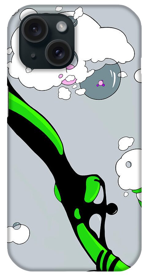 Molecular iPhone 15 Case featuring the drawing Molecular Playground by Craig Tilley