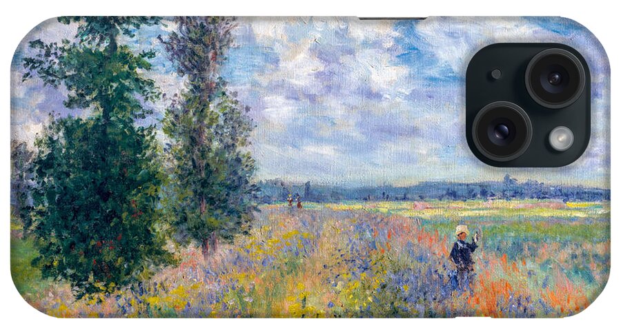 Poppy Fields Near Argenteuil iPhone Case featuring the photograph Monet's Argenteuil     by S Paul Sahm