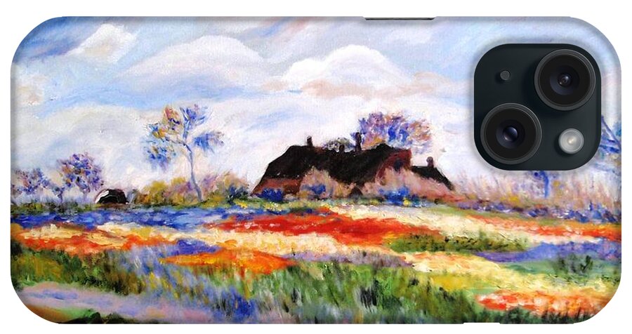 Monet iPhone Case featuring the painting Monet's Tulips by Jamie Frier