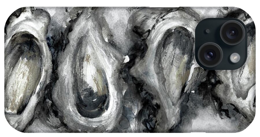 Louisiana Seafood iPhone Case featuring the painting Mono Half dozen by Francelle Theriot