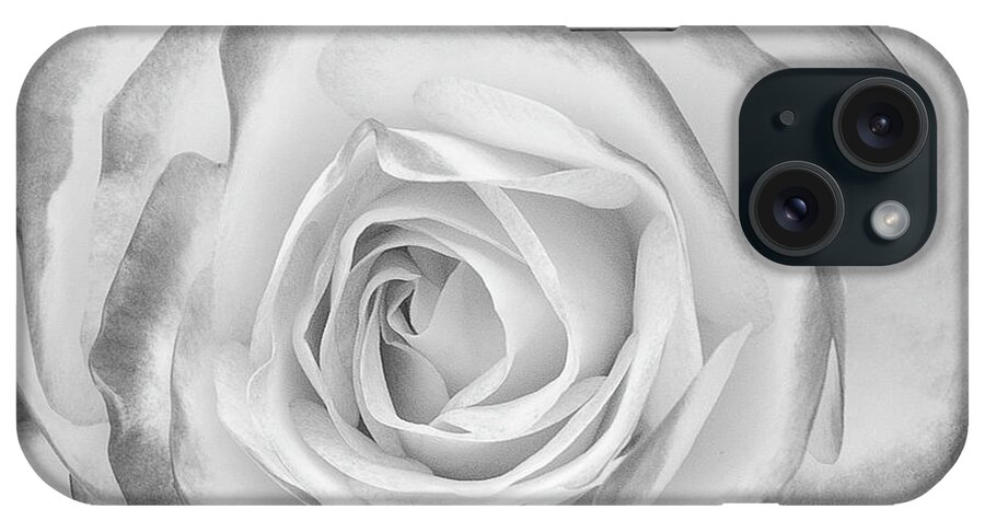 Monochrome iPhone Case featuring the photograph Monochrome Rose by John Roach