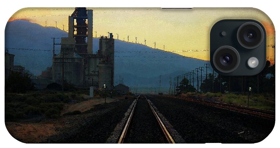 Cement Plant iPhone Case featuring the photograph Monolith Cement Plant by Timothy Bulone