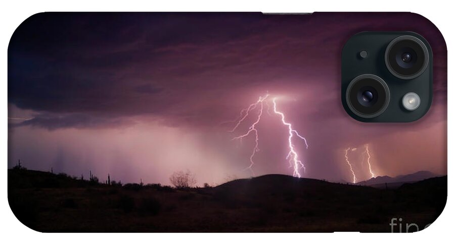 Anthony Citro Photography iPhone Case featuring the photograph Monsoon Lightning by Anthony Citro