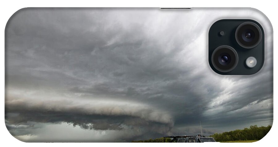 Tornado iPhone Case featuring the photograph Monster Storm near Yorkton Sk by Ryan Crouse