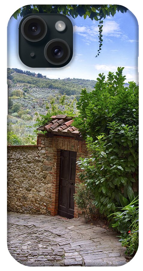 Doorway iPhone Case featuring the photograph Montefioralle, Tuscany by Kathy Adams Clark