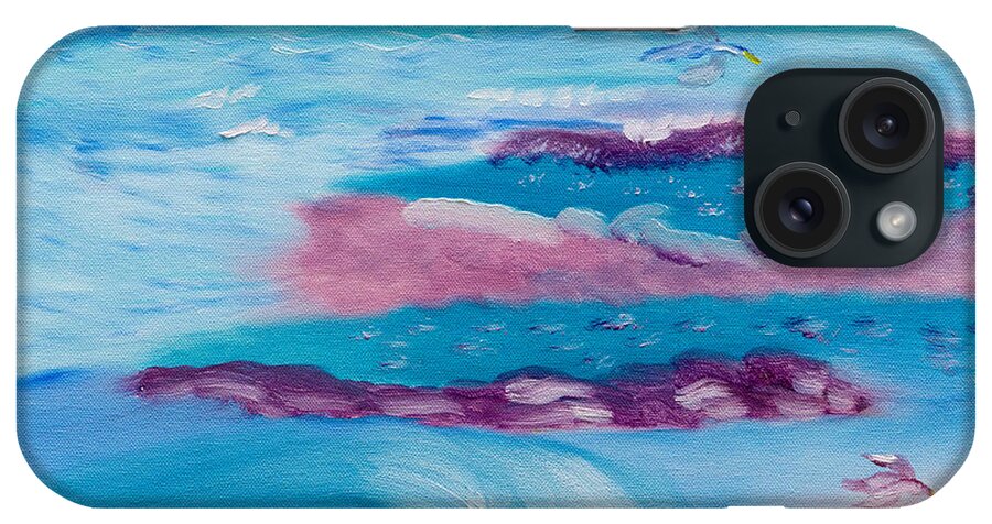 Oceanscape iPhone Case featuring the painting Monterey Colors In Mind by Meryl Goudey