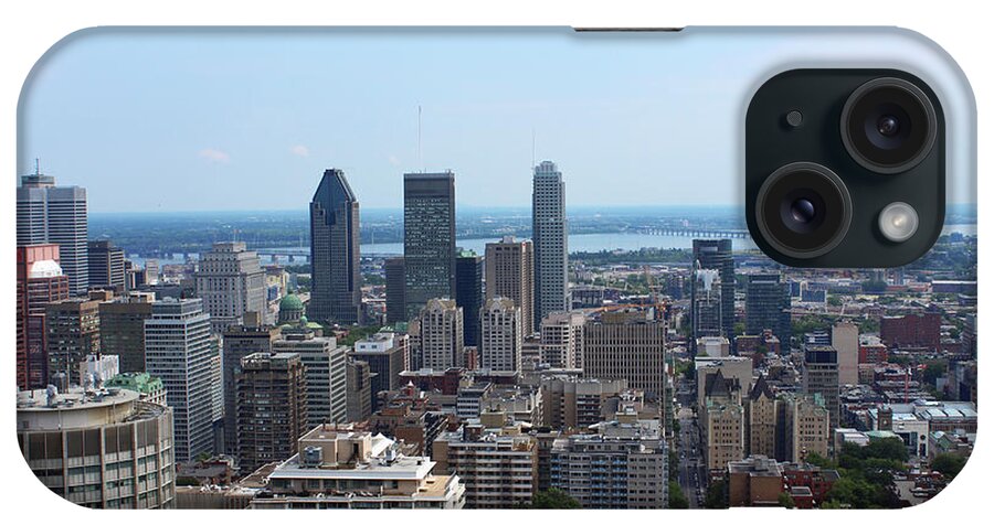 Montreal iPhone Case featuring the photograph Montreal Cityscape by Samantha Delory