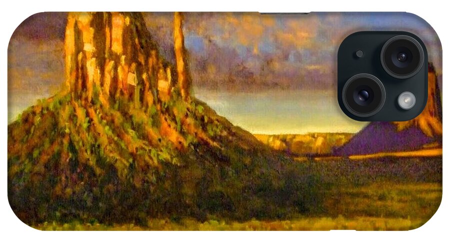  iPhone Case featuring the painting Monument Passage by Jessica Anne Thomas
