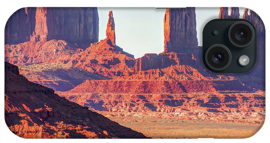 America iPhone Case featuring the photograph Monument Valley Artist Point Rock Formations - Arizona Landscape by Gregory Ballos
