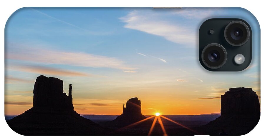 Photography iPhone Case featuring the photograph Monument Valley Sunrise by Joe Kopp