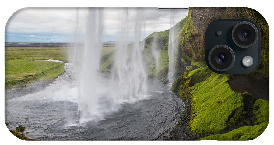 Iceland iPhone Case featuring the photograph Moody Seljalandsfoss by Alex Blondeau