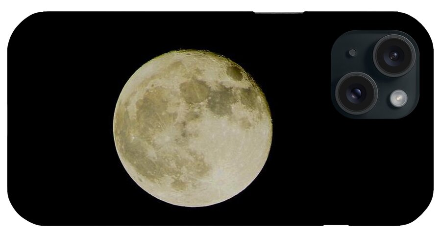 Space iPhone Case featuring the photograph Moon 1 by Cathy Harper