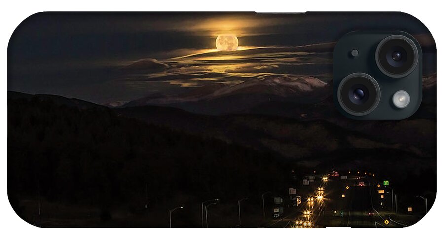 Beaver Moon iPhone Case featuring the photograph Moon Over Genessee by Kristal Kraft