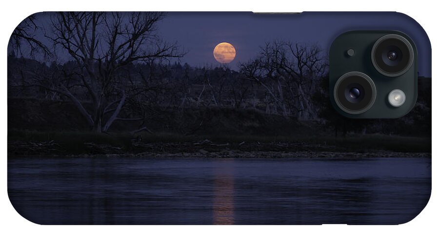 Landscape iPhone Case featuring the photograph Moon Rise Over The Tongue by Shevin Childers