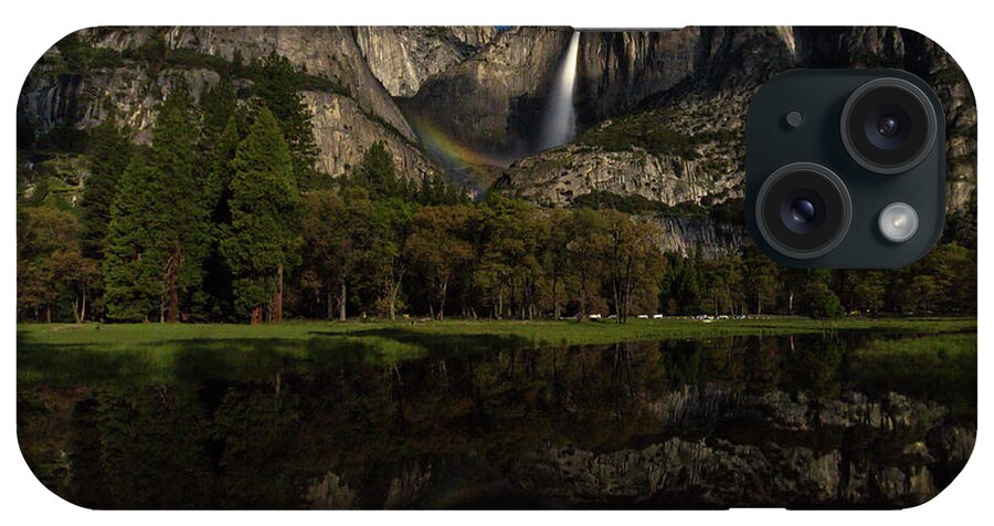 Yosemite iPhone Case featuring the photograph Moonbow Upper Falls by Brandon Bonafede