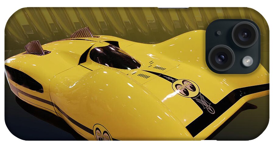 Mooneyes iPhone Case featuring the photograph Mooneyes Streamliner by Bill Dutting