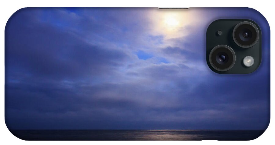 Cape Hatteras iPhone Case featuring the photograph Moonlight on the Ocean at Hatteras by Joni Eskridge