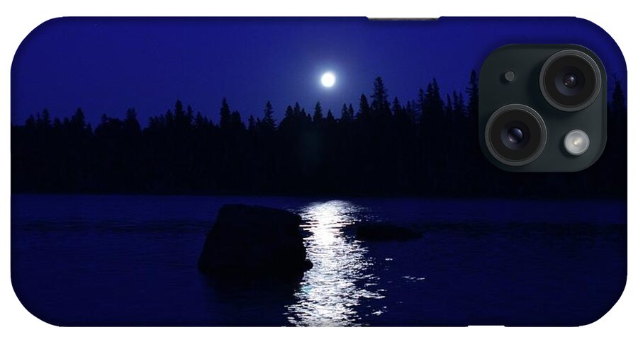 Outdoor iPhone Case featuring the photograph Moonrise on a Midsummer's night by David Porteus
