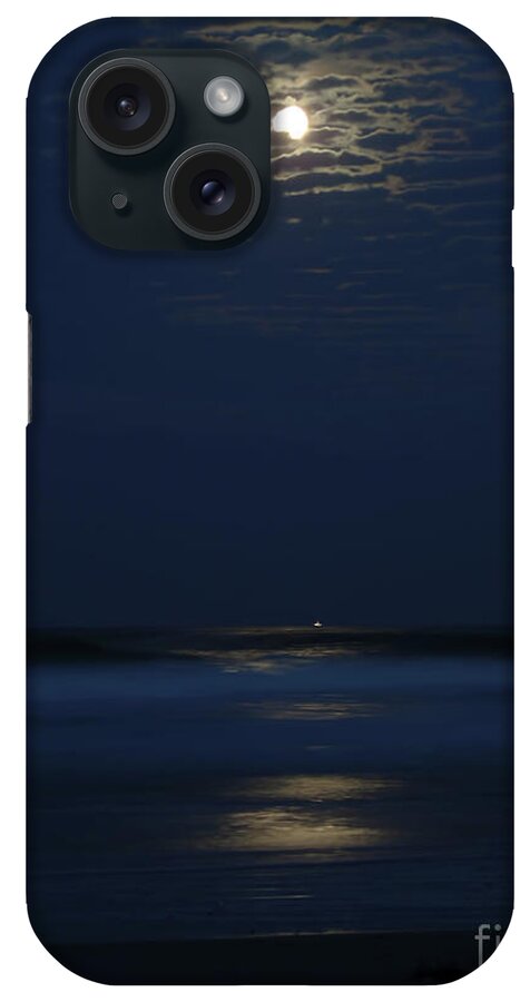 Supermoon iPhone Case featuring the photograph Moonshine In The Surf by D Hackett