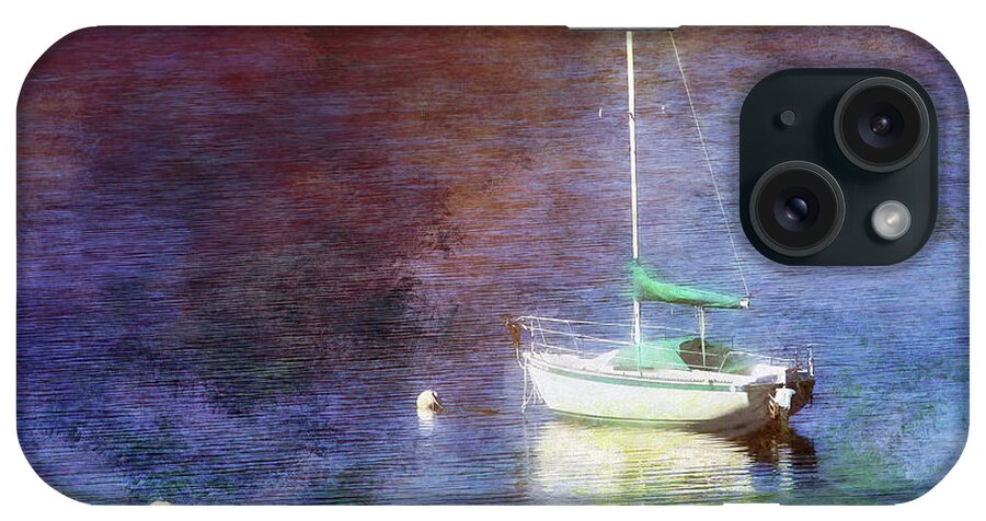 Sailboat iPhone Case featuring the photograph Moored Sailboat by Clare VanderVeen