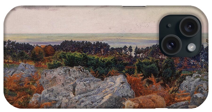 Daniel Alexander Williamson iPhone Case featuring the painting Morecambe Bay from Warton Crag by Daniel Alexander Williamson