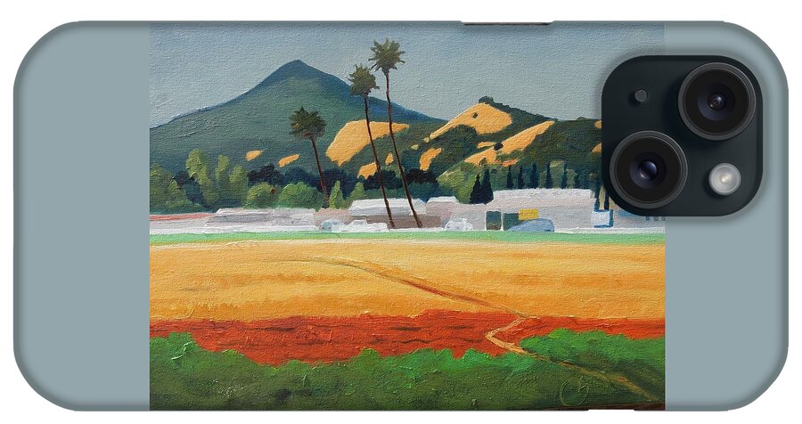 Morgan Hill Ca iPhone Case featuring the painting Morgan Hill Icon by Gary Coleman